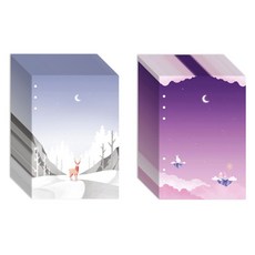 SECOND MANSION A5 6孔補充內頁 月光冬夜 + 月夜套組, 1套