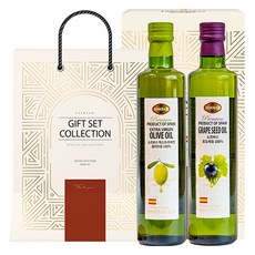 Sorbas特級初榨橄欖油 500ml+葡萄籽油 500ml禮盒組, 1組