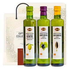 Sorbas特級初榨橄欖油 500ml+葡萄籽油 500ml+葵花油 500ml禮盒, 1組