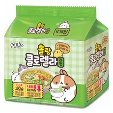 paldo 八道 萌浪兔聯名綠藻拉麵 105g, 4包