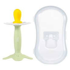 티지엠 유아용 플래티넘 실리콘 과일 치발기 세트, 치발기 + 보호케이스, 노리개, 1개