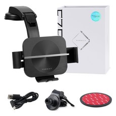 벤딕트 이지폴드 차량용 고속 무선 충전 거치대, VDT-207