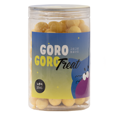 gorogoro 고로고로릿 대용량 동결건조 미니트릿 고양이 간식, 메추리 노른자, 200g, 1개