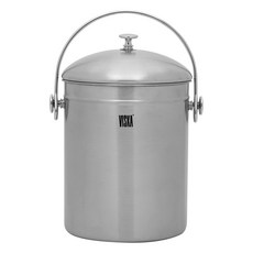VISKA 食物垃圾桶3.5L VK-350L, 銀, 1個