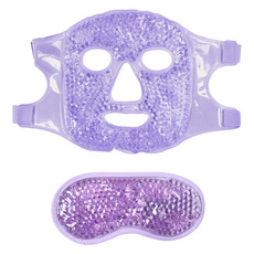 Toppia 涼爽涼感紫色眼罩套組, 1套