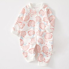 STARDOOR 嬰幼兒水果圖案全開扣連身衣