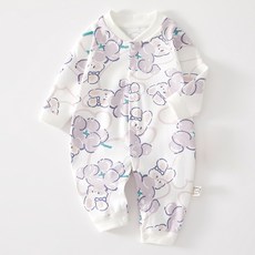 STARDOOR 嬰幼兒水果圖案全開扣連身衣