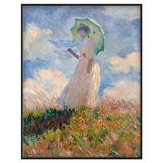 아트마트 클로드 모네 울트라 슬림 액자 8 Woman with a Parasol turned to the left 1886, 블랙