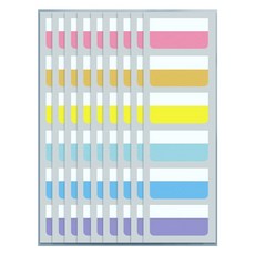 만들하비 인덱스 접착 메모지 대용량 17 네온컬러, 1개, 60개입