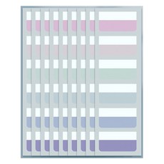 만들하비 인덱스 접착 메모지 대용량 11 파스텔컬러, 60개입, 1개