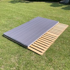 휴문 일체형 토퍼 매트리스 + 알러지케어 커버 세트, 딥그레이, 5cm