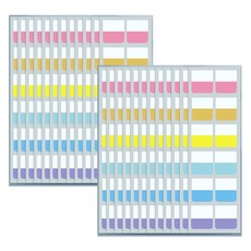 Mandeul Haby 索引便利貼 大容量 16種螢光色, 240入, 2個