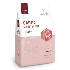 네츄럴랩 강아지 케어 유기농 기능성 사료, 1개, 2kg, 간+장건강