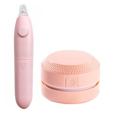 電動橡皮擦+電動橡皮擦清潔套裝, 粉色, 1組