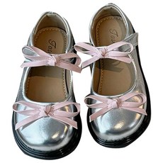 Uvely 女童用Lisilve圓頭蝴蝶結瑪莉珍鞋