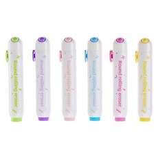 Eumes 著色圓滾滾橡皮擦 6種組, 混色, 1組