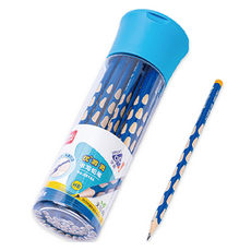 deLi 得力 三角修正鉛筆 HB, 藍色, 30個