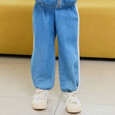 Bebezoo 兒童抽繩線條長褲