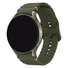 SPACE SHIELD 相容翼型街頭潮流矽膠錶帶 20mm, 1個, 卡其色