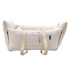 두그루 강아지 애견 카시트 올라운드, 뱀부 아이보리, 1개