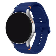 SPACE SHIELD 相容翼型街頭潮流矽膠錶帶 20mm, 1個, 午夜藍