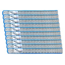 쁘띠팬시 스틸자 30cm, 혼합색상, 10개