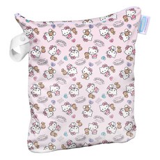 THiRSTiES 防水收納袋 SANRIO聯名款 Hello Kitty Dear Bear 大 (40x35cm) 100%聚酯纖維, 大(40 x 35cm)