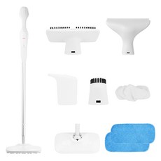 韓國 HAAN 2合1手持式蒸氣清潔機 + 地板刷墊 2片套組 HTE-S600, 混合色