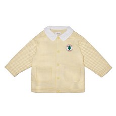 嬰兒乾淨格紋加墊棉質毛衣