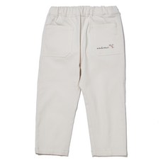 兒童口袋小號刺繡長褲