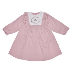 女童花冠刺繡荷葉邊洋裝