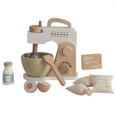 Fiesta 木製烘焙攪拌機扮家家酒遊戲套組, 混合色, 1個