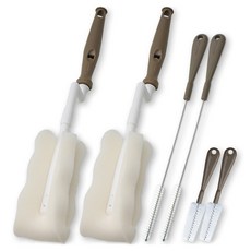 babybear 隨行杯清潔刷3件組, 棕色, 2套