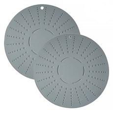 Welllive 矽膠電磁爐保護墊 大, 單品, 灰色, 2個