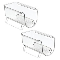 라인스미스 쌓을 수 있는 와인 텀블러 다용도 정리대 1구, 투명, 2개