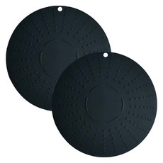 Welllive 矽膠電磁爐保護墊, 單品, 黑色, 2個