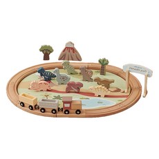 Fiesta 村莊恐龍夥伴軌道火車電動玩具組, 1個, 混合色