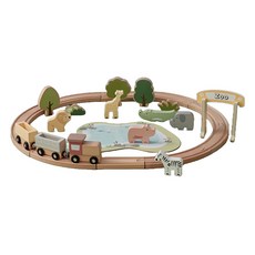 Fiesta 村莊動物朋友Safari世界軌道火車運作玩具組, 1個, 混色