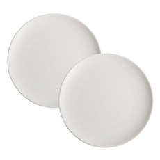 班傑明霧面粉彩晚餐沙拉盤, 白色