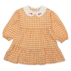 BLUEDOG baby 女童水果格紋連身裙