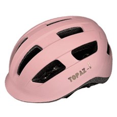 Topaz 兒童用 尾燈 滑板車 直排輪 自行車安全帽, 粉紅色, 1個