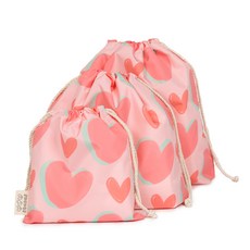 semoms 束口袋3件組, 玫瑰