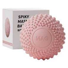 블럭마트 근육 이완 고슴도치 마사지볼, 핑크, 1개