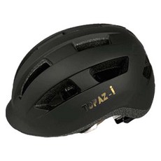 Topaz 兒童用 KC認證 尾燈 自行車 滑板車 直排輪 安全帽, 黑色, 1個