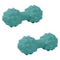 블럭마트 tpr 요가 볼 마사지 더블, 그린, 2개