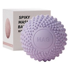 Block Mart 肌肉放鬆刺蝟按摩球, 1個, 紫色