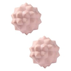 블럭마트 TPR 요가 볼 마사지 싱글, 핑크, 2개