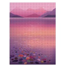 타공판닷컴 저녁 호수 UV 프린팅 타공판 600 x 800 mm, 혼합색상, 1개