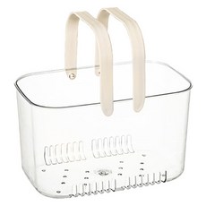 ABM 水晶透明沐浴籃, 奶油白