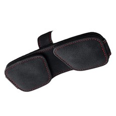 앤티스 가죽 마그넷 더블 선글라스 클립, 블랙, 1개